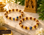 SacredKart™ Shubh Shakti ✨🔱 | Rudraksha Citrine Bracelet Duo