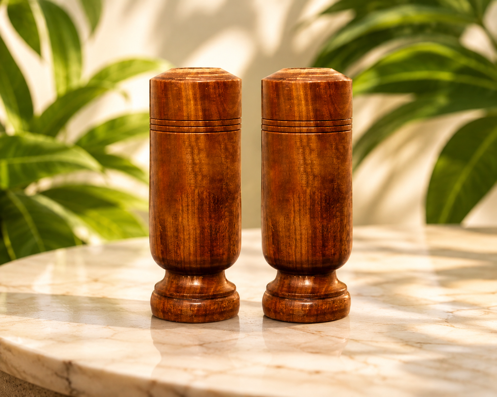 SacredKart VedaWood Herbal Handcrafted Wooden Drinkware (Pack of 2)