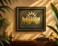 SacredKart 7 Horses on Raw Pyrite Frame