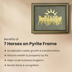 SacredKart 7 Horses on Raw Pyrite Frame